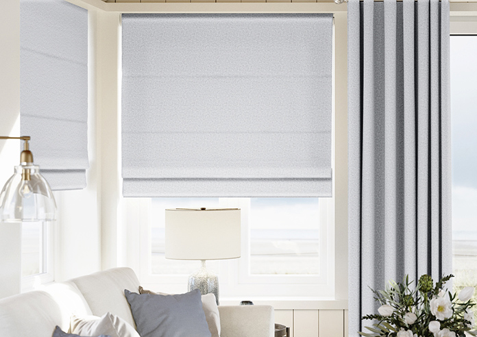 Carina, Silver - Twist&Fit Roman Blind - Image 3